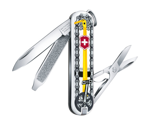 Нож-брелок Victorinox Classic LE 2020, 58 мм, 7 функций, "Bike Ride" фото 4