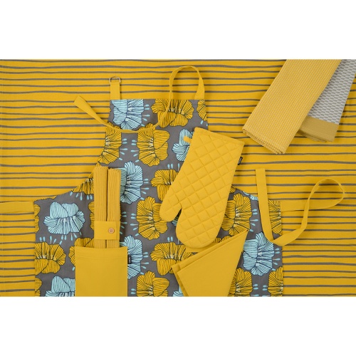Салфетка сервировочная из хлопка горчичного цвета из коллекции prairie, 45х45 см фото 4