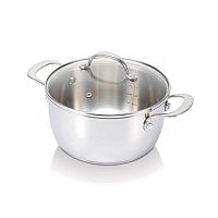 Кастрюля BEKA BELVIA 2,9 л (20 см) с зеркальной/матовой полировкой, из нержавеющей стали, серого цвета