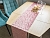 Дорожка для стола РОЖДЕСТВЕНСКАЯ РАДОСТЬ (Ассорти), розовая, 28х270 см, Due Esse Christmas