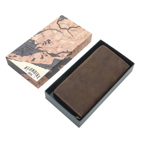 Бумажник Klondike Mary, коричневый, 19,5x10 см фото 8