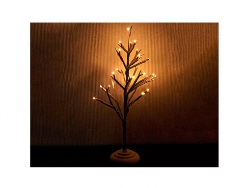 Мини деревце "Рождественское", 24 LED-огня, 50 см, батарейки, Kaemingk фото 3
