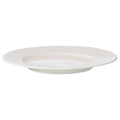 Набор из двух тарелок белого цвета с фактурным рисунком из коллекции essential фото 9