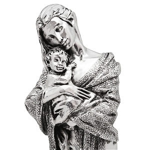 Скульптура "Радость материнства" на подставке с посеребрением
