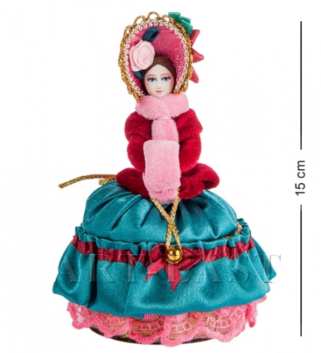 RK-734/ 1 Кукла-шкатулка "Дама с муфтой"