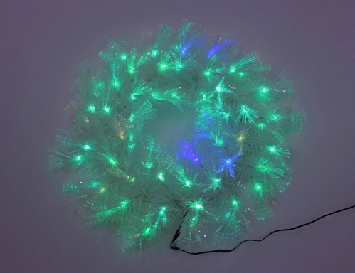 Оптиковолоконный венок "Северное сияние", белый, разноцветные светодиоды, мерцающий, 50 см, Edelman, Luca фото 3