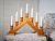 Рождественская горка SARA деревянная, светло-коричневая, 7 тёплых белых ламп, 43х38 см, STAR trading