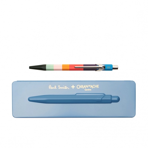 Carandache Office 849 Paul Smith Edition 3 - Petrol Blue, шариковая ручка, M