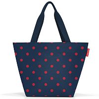 Сумка shopper m mixed dots red