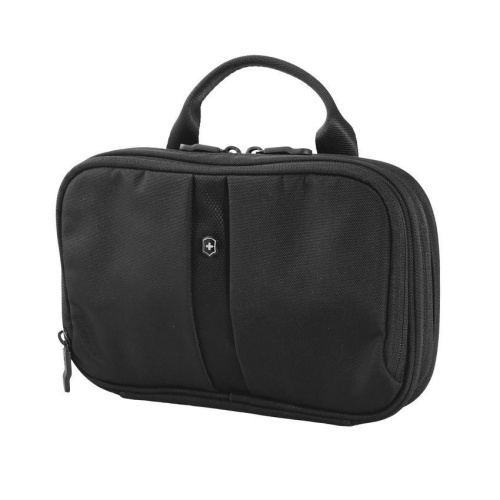 Несессер Victorinox Slimline Toiletry Kit, 2 отделения, чёрный, 25x6x15 см, 2 л