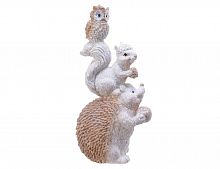 Новогодняя фигурка "Весёлые зверушки", полистоун, 8x10x20.5 см, Kaemingk