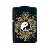 Зажигалка ZIPPO Classic с покрытием Black Matte, латунь/сталь, чёрная, матовая, 36x12x56 мм, 28829