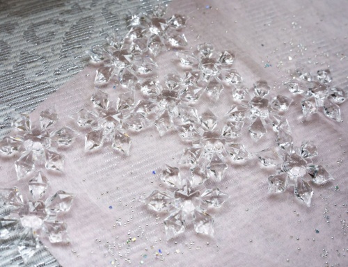 "Бриллиантовые снежинки" для декорирования, акрил, прозрачные, 50 г, разные модели, Koopman International фото 3