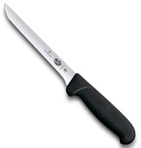 Нож обвалочный Victorinox Fibrox, лезвие 15 см прямое, черный