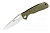 Нож Honey Badger Leaf L, 8CR13MoV сатин, рукоять нейлон зеленый