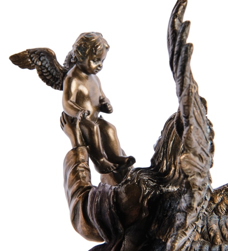 WS-1135 Статуэтка «Девушка-ангел с ребенком» фото 4
