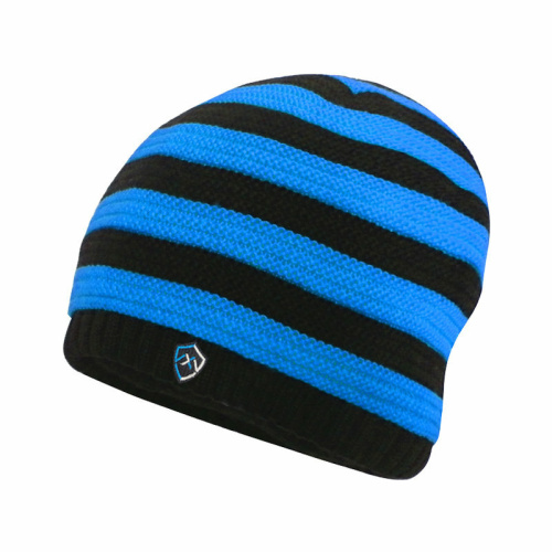 Детская водонепроницаемая шапка DexShell Children Beanie Stripe, DH552BU синяя, DH552BU