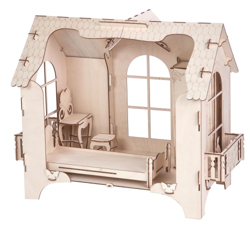 Кукольный домик ХэппиДом &quot;Дом для кукол до 30 см&quot; с мебелью фото 4