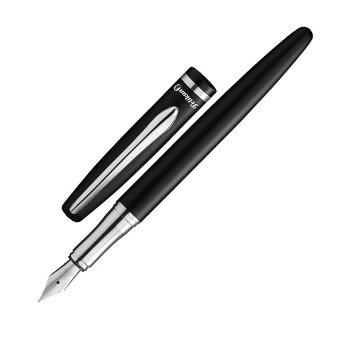 Pelikan Jazz Elegance - Black Chrome, перьевая ручка, M