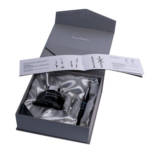 Набор подарочный Pierre Cardin Libra - Black, перьевая ручка + флакон чернил фото 9