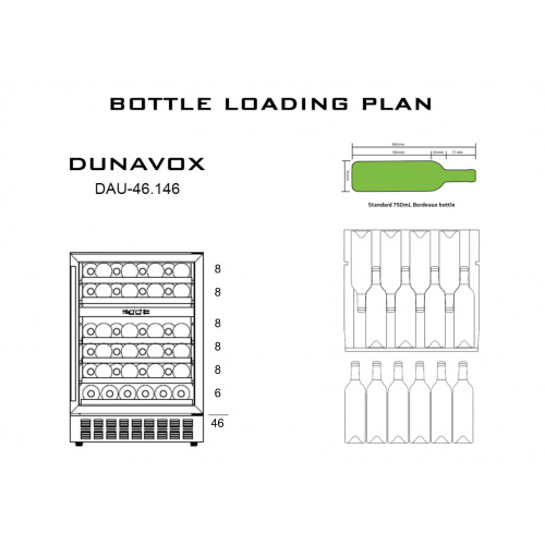 Винный шкаф Dunavox DAU-46.146 фото 3