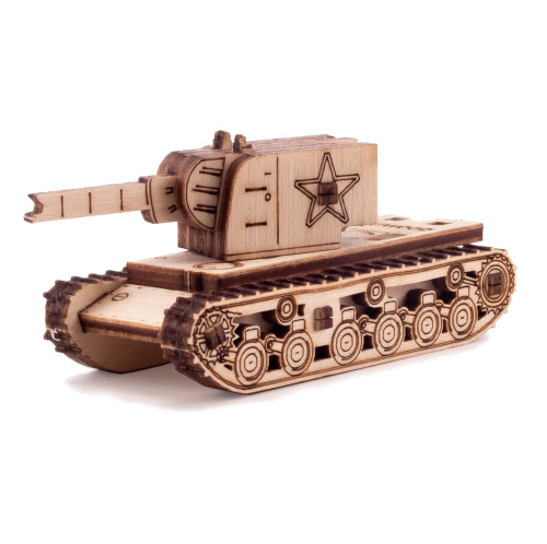 Деревянный конструктор UNIWOOD UNIT "Танк КВ-2"