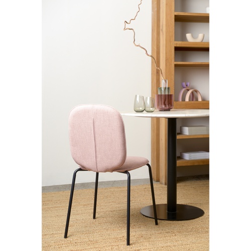 Набор из 2 стульев oswald, рогожка, бежево-розовые фото 9