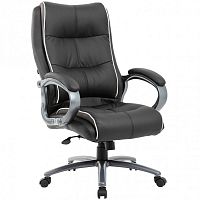 Кресло руководителя Brabix Premium Strong HD-009 до 200 кг, экокожа/ткань, черное 531945