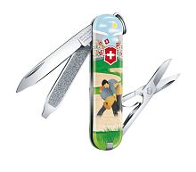 Нож-брелок Victorinox Classic LE 2020, 58 мм, 7 функций, "Swiss Wrestling"