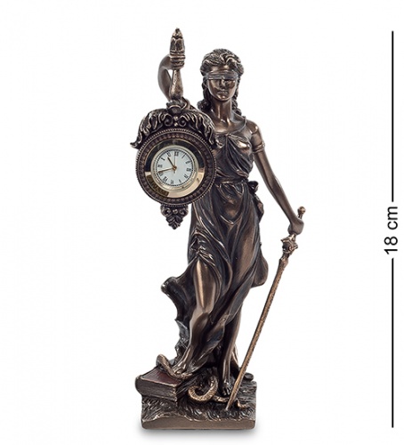 WS-696 Статуэтка-часы "Фемида - богиня правосудия"
