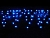 Светодиодная гирлянда Сосульки 2*0.5 м, 100 синих LED ламп, прозрачный ПВХ, соединяемая, IP44, SNOWHOUSE