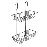 RUS-280522 Полка для рейлинга 2-я ярусная  прямоугольная корзина, Rosenberg
