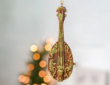 Ёлочная игрушка ЗОЛОТАЯ ЛЮТНЯ, полистоун, 16 см, Winter Deco