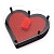 Экспресс-скульптор "Pinart" Сердце, Стандарт, Размер M 18х18 см, красный