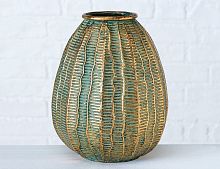 Декоративная ваза ЯКС, металл, 27 см, Boltze
