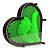 Экспресс-скульптор "Pinart" Сердце, Макси, Размер L 21х20 см, зеленый
