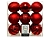 Набор пластиковых шаров МОЛЬТЕ ТРАМЕ, красный, 8 см (упаковка 18 шт.), Kaemingk (Decoris)