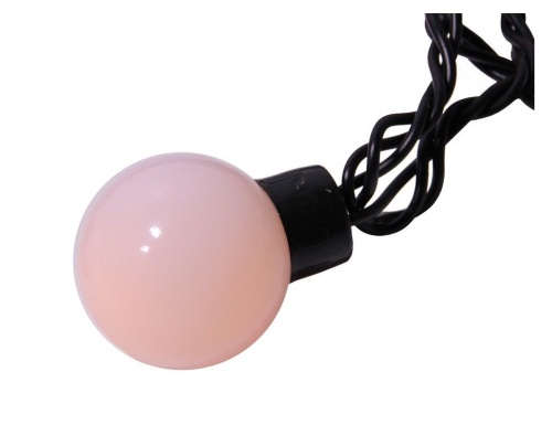 Светодиодная гирлянда "Большие" шарики, 20 LED, 5 м, коннектор, черный провод, уличная, Rich LED фото 3