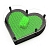 Экспресс-скульптор "Pinart" Сердце, Стандарт, Размер M 18х18 см, зеленый