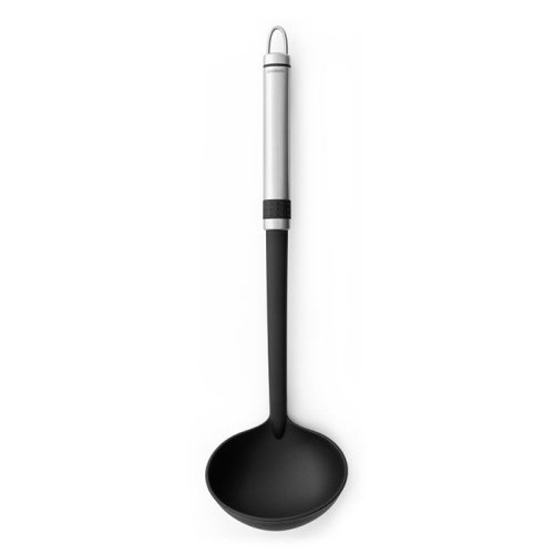 Маленькая ложка разливательная Brabantia из нержавеющей стали, чёрного цвета