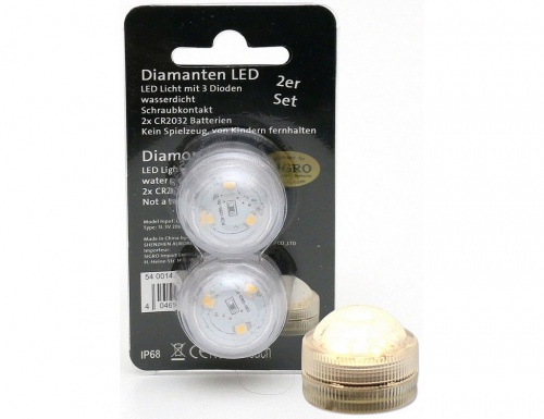 Набор мини-светильников "Плавающие огоньки", LED, 3х2.5 см (упаковка 2 шт.), Sigro фото 3