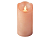 Светодиодная восковая свеча ПРАЗДНИЧНАЯ, розовая, тёплый белый LED-огонь колышущийся, 7.5х15 см, батарейки, Kaemingk (Lumineo)