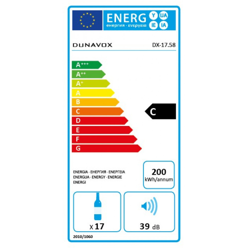 Винный шкаф Dunavox DX-17.58/DP фото 13