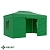 Тент-шатер быстросборный Helex 4336 3x4,5х3м полиэстер зеленый