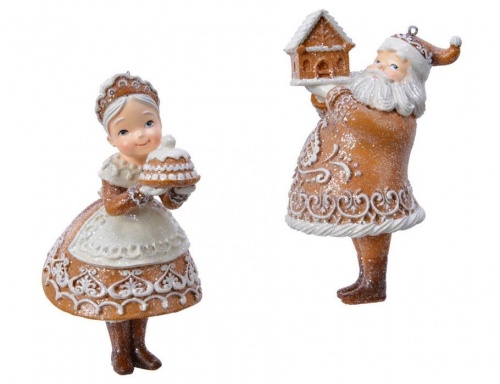 Ёлочная игрушка "Санта пряникус", полистоун, 8х13 см, Kaemingk фото 2