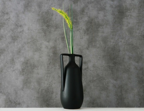 Керамическая ваза амфора "Мелаксия" чёрная, Boltze фото 5