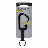 Брелок для ключей Nite Ize SlideLock Key Ring черный