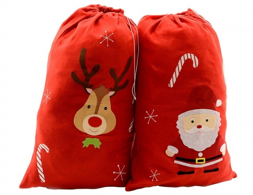 Мешок для подарков "Новогодний сюрприз", 50x75 см, разные модели, Kaemingk