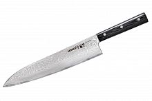 Нож Samura 67 Гранд Шеф, 24 см, дамаск 67 слоев, микарта
