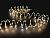 Светодиодная гирлянда СВЕТЯЩИЕСЯ БУСЫ, 180 теплых белых крупных микро LED-огней, 3+5 м, серебряная проволока, уличная, Edelman, Luca